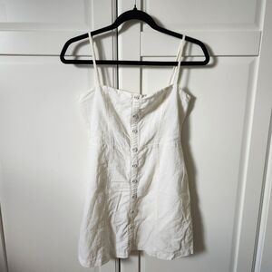 STREETWEAR SOCIETY White linen dress Size S